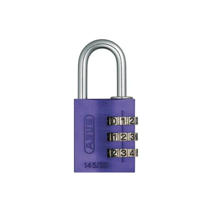 Abus Serrure à combinaison 145-30 Lock-Tag Violet Aluminium