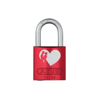 Abus Cadenas 72-40 LoveLock 6 coeur avec couple Rouge