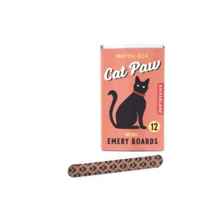Kikkerland Lime à ongles Cat Paw Match Box Emery Boards 12 pièces