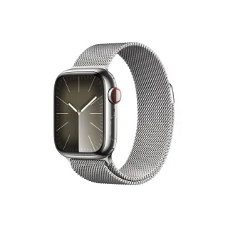 Apple Watch Series 9 41 mm LTE Argent Milanais Loop