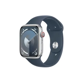 Apple Watch Series 9 45 mm LTE Alu Argent Sport Bleu orage S-M