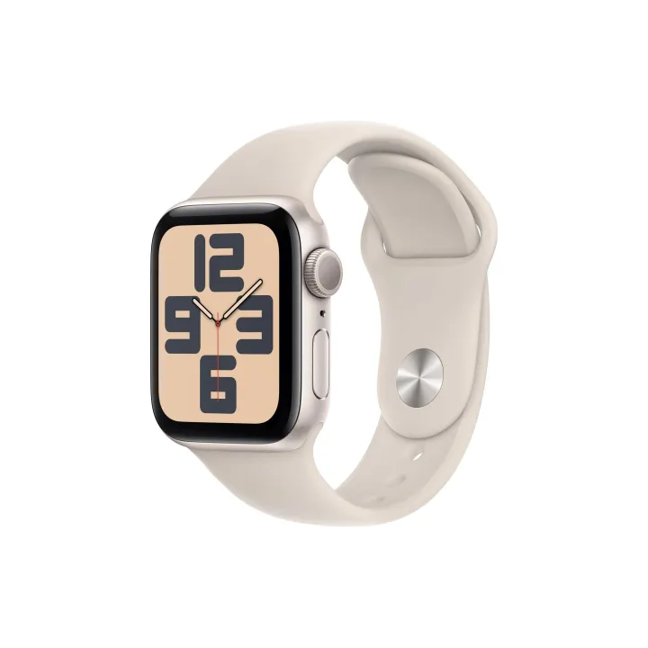 Apple Watch SE 2023 40 mm GPS Alu Sport Band Lumière stellaire S-M