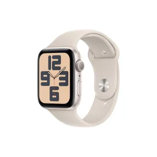 Apple Watch SE 2023 44 mm GPS Alu Sport Band Lumière stellaire M-L