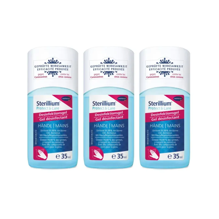 Sterillium Gel désinfectant Protect & Care Mains 3 x 35 ml