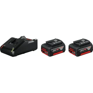 Bosch Professional Batteries et chargeurs Starter-Set 2x GBA 18 V 4 Ah + GAL 18 V-40