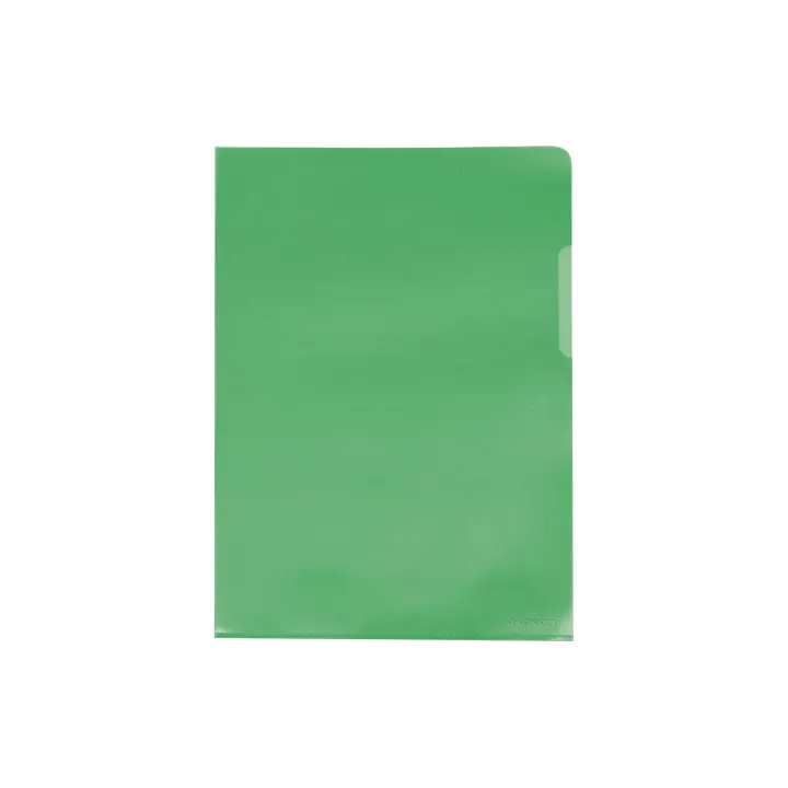 CONNECT Pochette transparente A4 Vert, 100 pièces