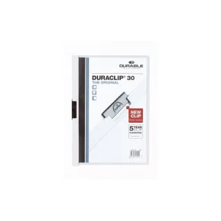 DURABLE Chemises à clip Duraclip 30 A4, Blanc