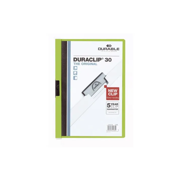 DURABLE Chemises à clip Duraclip 30 A4, Vert