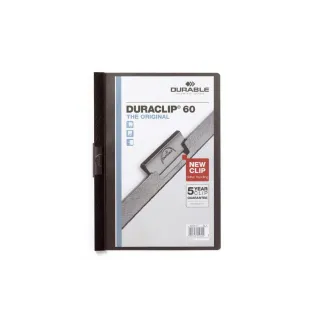 DURABLE Chemises à clip Duraclip 60 A4, Noir