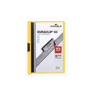 DURABLE Chemises à clip Duraclip 60 A4, Jaune