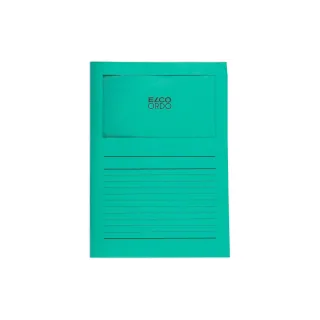 ELCO Pochette transparente Ordo Classico Turquoise, 100 pièces