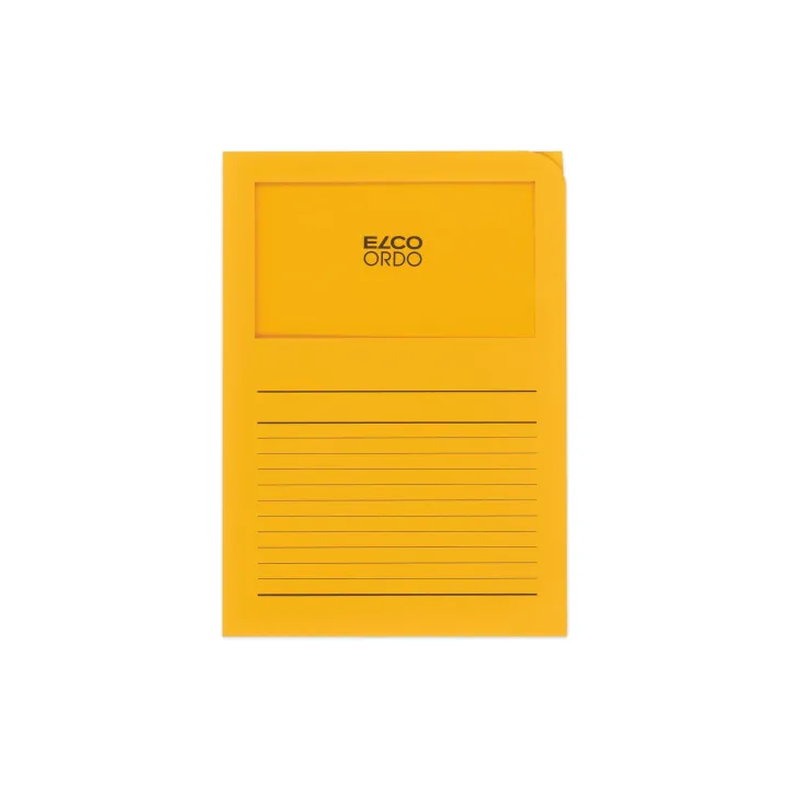 ELCO Pochette transparente Ordo Classico Jaune dor, 100 pièces