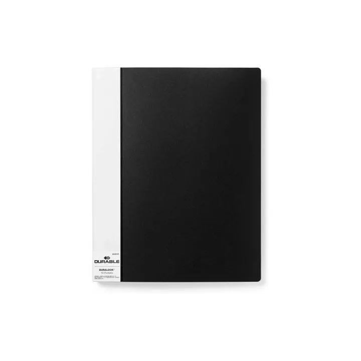 DURABLE Chemises de présentation Duralook A4 Noir, 10 enveloppes