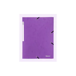 Biella Portfolio à ruban élastique A4 Carton, Violet