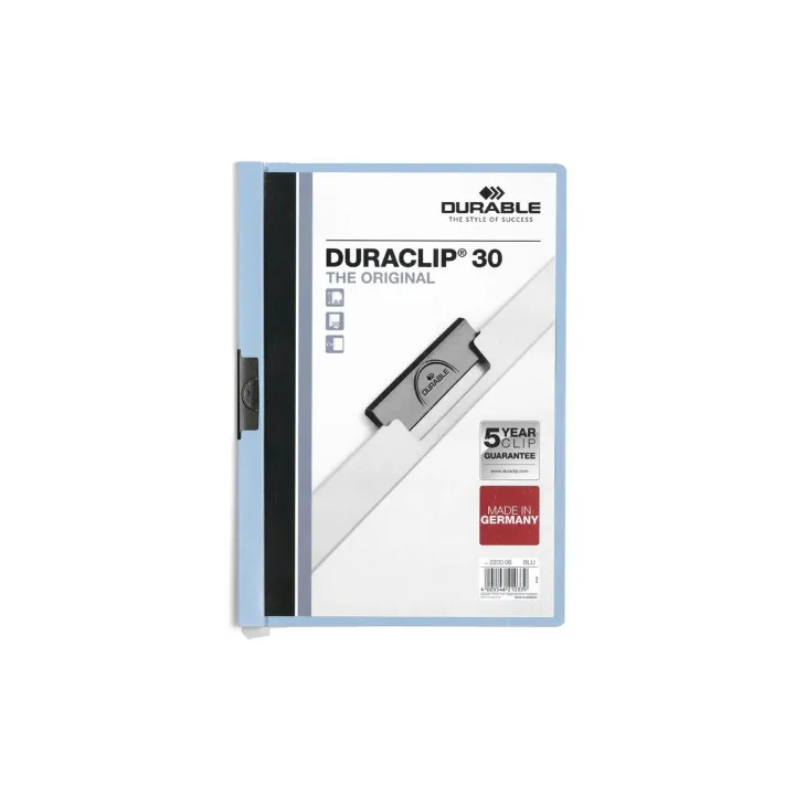 DURABLE Chemises à clip Duraclip 30 Bleu