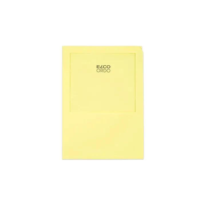 ELCO Pochette transparente Ordo Transpor Jaune100 pièces