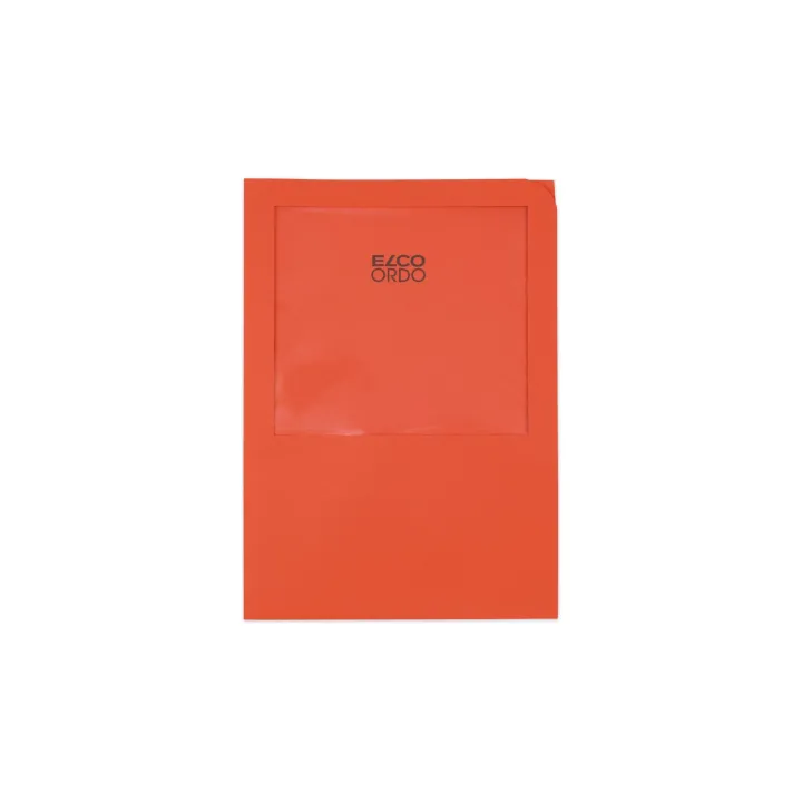 ELCO Pochette transparente Ordo Transpor Rouge100 pièces