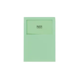 ELCO Pochette transparente Ordo Classico Vert clairsans pré-impression, 100 pièces