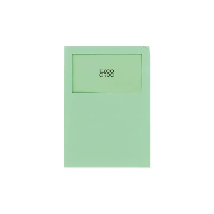 ELCO Pochette transparente Ordo Classico Vert clairsans pré-impression, 100 pièces