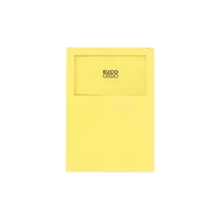 ELCO Pochette transparente Ordo Classico Jaune clairsans pré-impression, 100 pièces