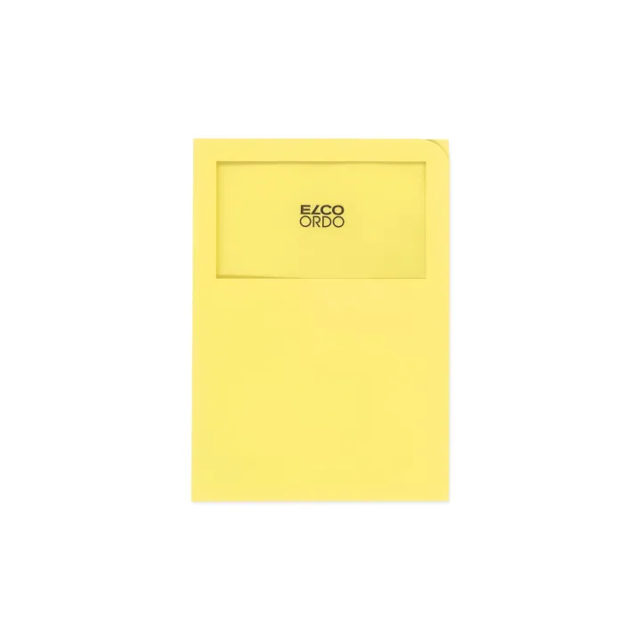 ELCO Pochette transparente Ordo Classico Jaune clairsans pré-impression, 100 pièces