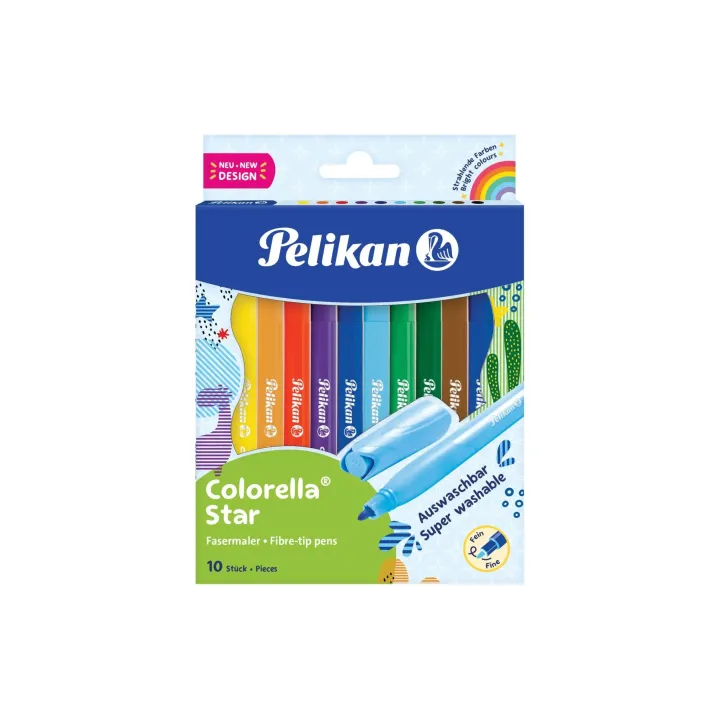 Pelikan Crayon feutre Colorella Star 0.6 mm, 10 couleurs