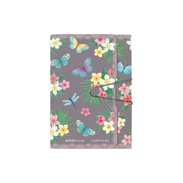 Herlitz Classeur à soufflet Ladylike Butterflies A4, 12 compartiments extensibles