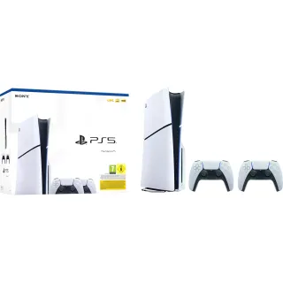 Sony Console de jeu PlayStation 5 Slim – Disc Edition 2x DualSense