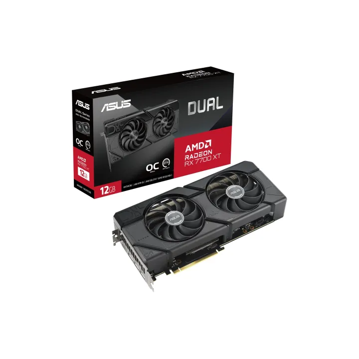 ASUS Carte graphique Dual Radeon RX 7700 XT OC Edition 12 GB