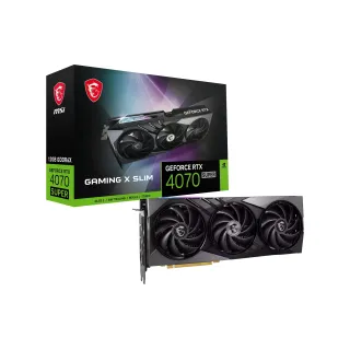 MSI Carte graphique GeForce RTX 4070 Super Gaming X Slim 12 GB