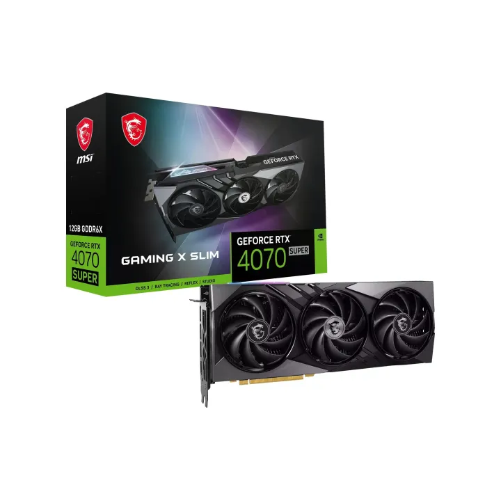 MSI Carte graphique GeForce RTX 4070 Super Gaming X Slim 12 GB