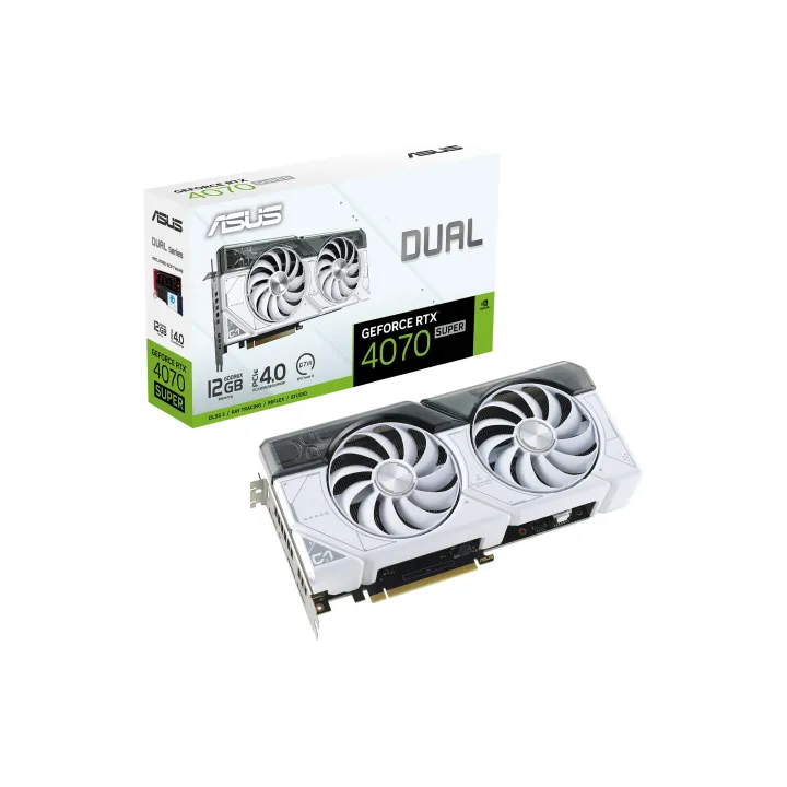 ASUS Carte graphique Dual GeForce RTX 4070 Super White 12 GB