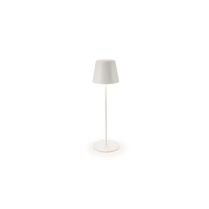 STT Lampe de table Motion USB Luna, 23 LEDs, O 12 x 38 cm, blanc