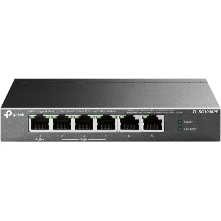 TP-Link PoE+ Switch TL-SG1006PP 6 ports