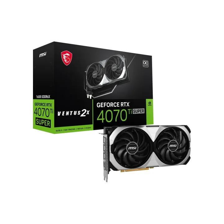 MSI Carte graphique GeForce RTX 4070 Ti Super 16 GB Ventus 2X OC