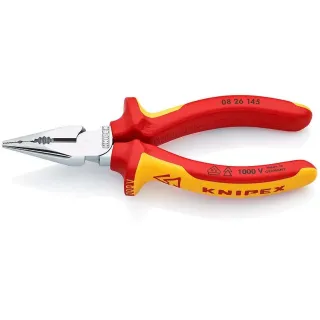 Knipex Pince universelle pointue 145 mm 1000 V chromé