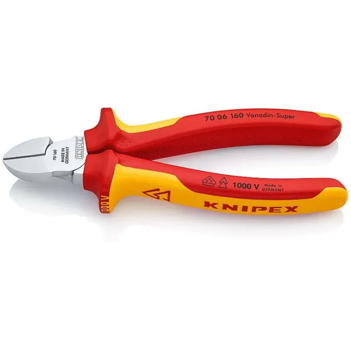 Knipex Pince coupante diagonale 160 mm 1000 V chromé