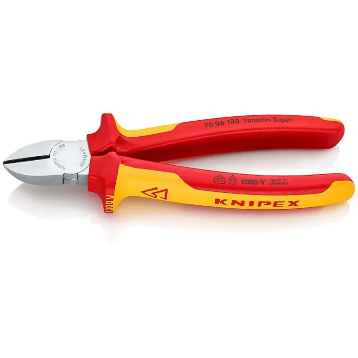 Knipex Pince coupante diagonale 180 mm 1000 V chromé