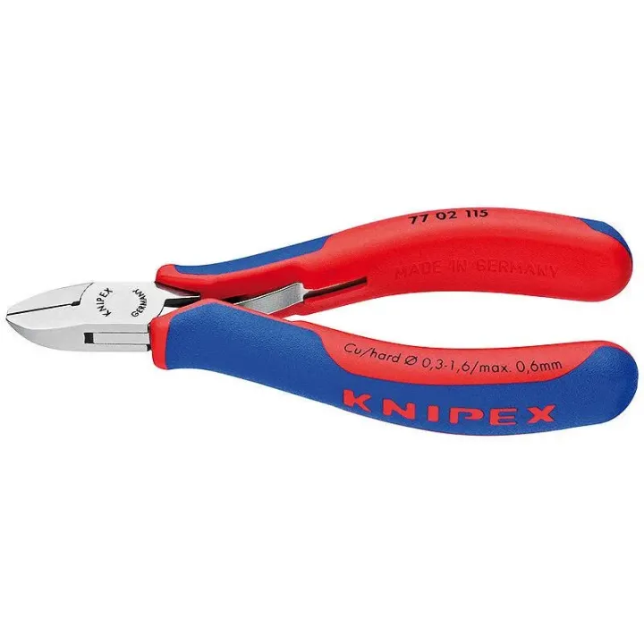 Knipex Pinces coupantes de côté pour l’électronique 115 mm poli miroir