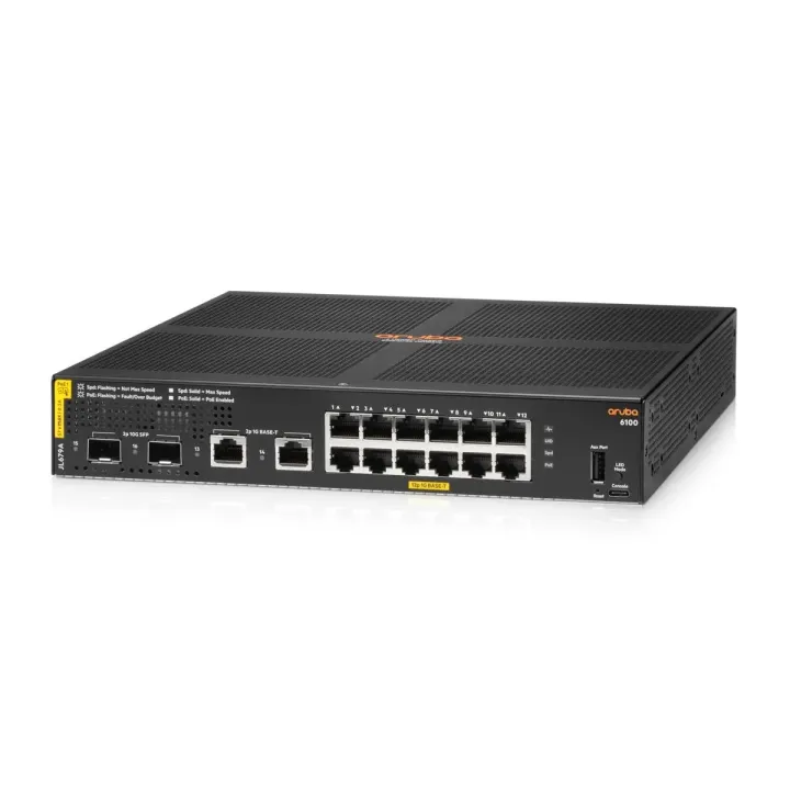 HPE Aruba Networking PoE+ Switch CX 6100 12G PoE+ 14 Port