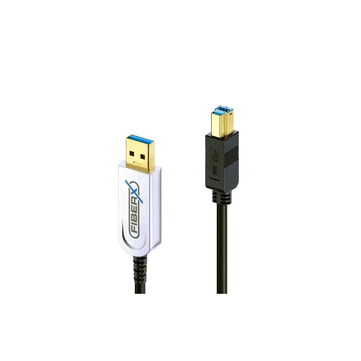 FiberX Câble USB 3.1 FX-I645 AOC USB A - USB B 5 m