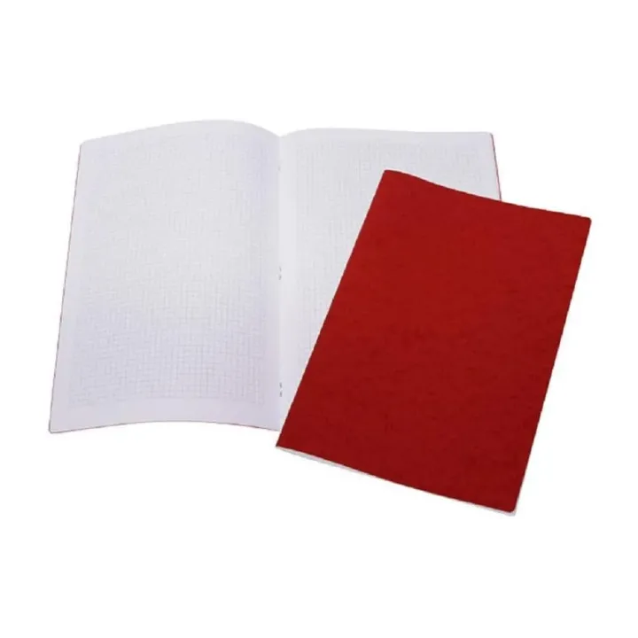 Office Focus Cahier décole A4 quadrillé 40 feuilles, rouge, 10 pièces