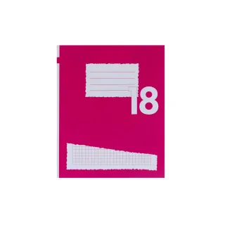 Office Focus Cahier décole FSC E5, À carreaux, Rose, 10 Pièce-s