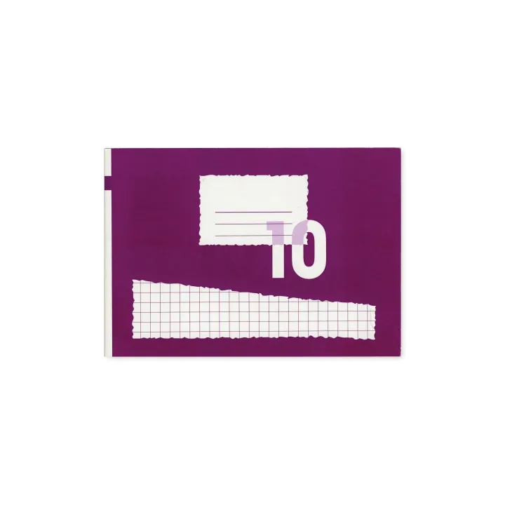 Office Focus Cahier décole en travers A5, À carreaux, Violet, 25 Pièce-s