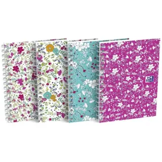 Oxford Bloc-notes GO Floral A6 quadrillé