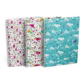 Oxford Bloc-notes GO Floral B5 quadrillé