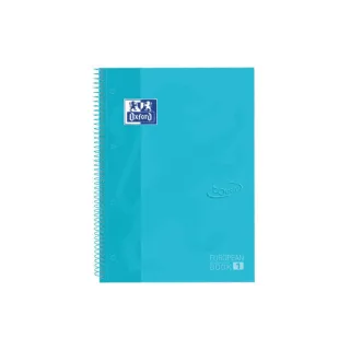 Oxford Bloc-notes School Touch A4+, quadrillé, bleu pastel