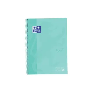 Oxford Bloc-notes School Touch A4+, quadrillé, menthe pastel