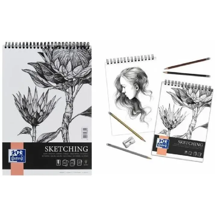 Oxford Carnet de dessin Art Sketching A4, 50 feuilles