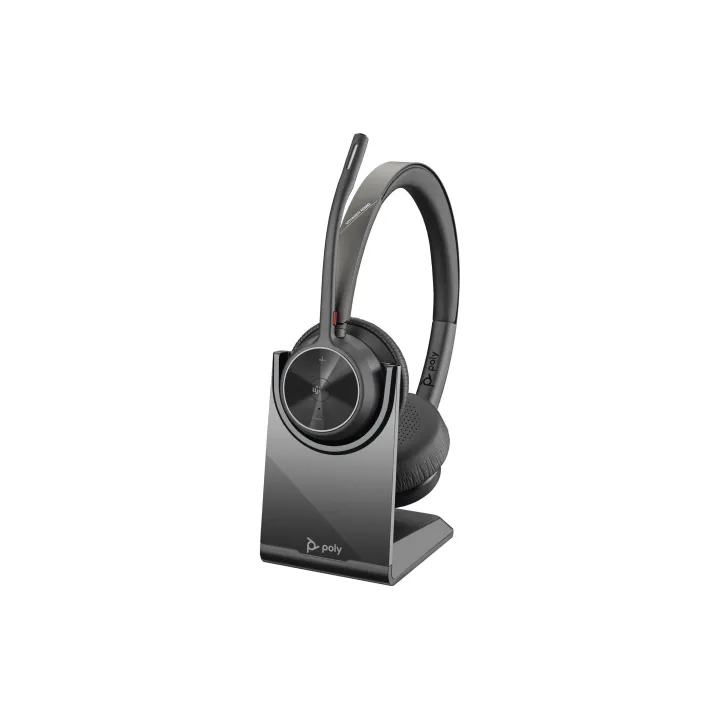 Poly Casque Voyager 4320 UC Duo USB-A, avec station de charge